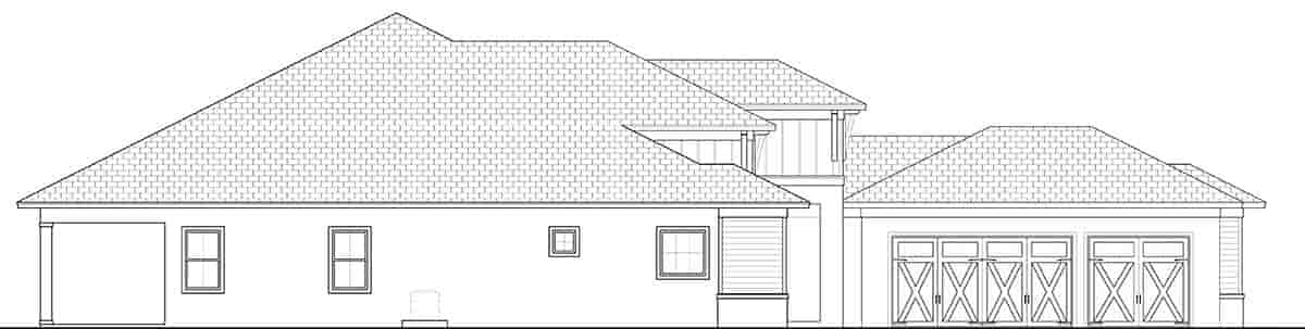 Coastal, Florida, Modern House Plan 78187 with 4 Beds, 4 Baths, 3 Car Garage Picture 2