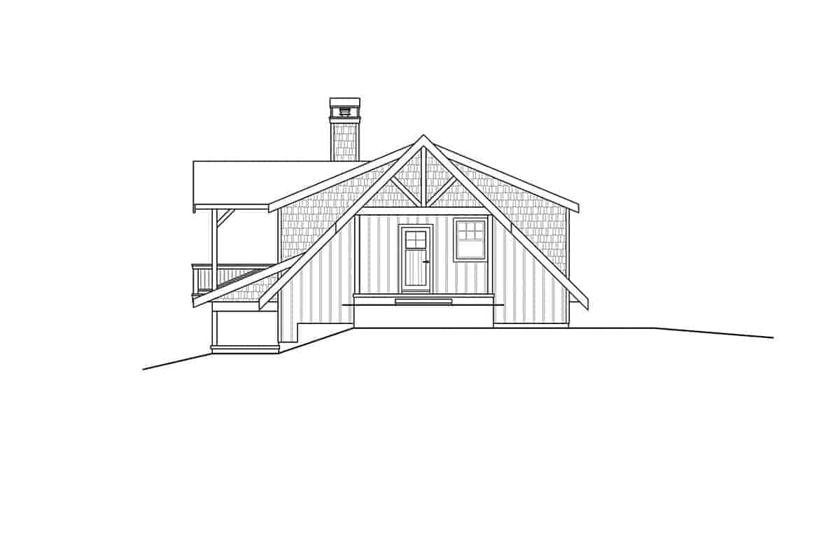 Cottage, Craftsman House Plan 78401 with 1 Beds, 2 Baths, 2 Car Garage Picture 1
