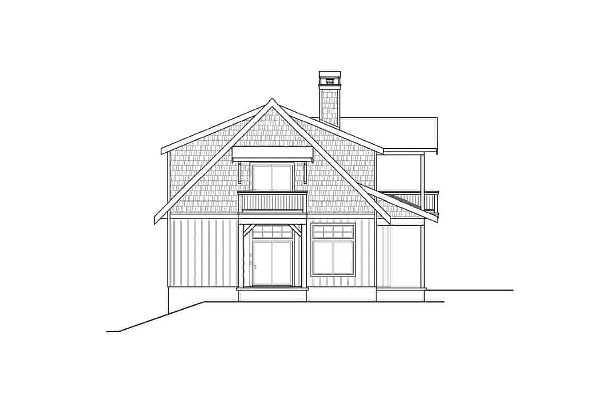 Cottage, Craftsman House Plan 78401 with 1 Beds, 2 Baths, 2 Car Garage Picture 2