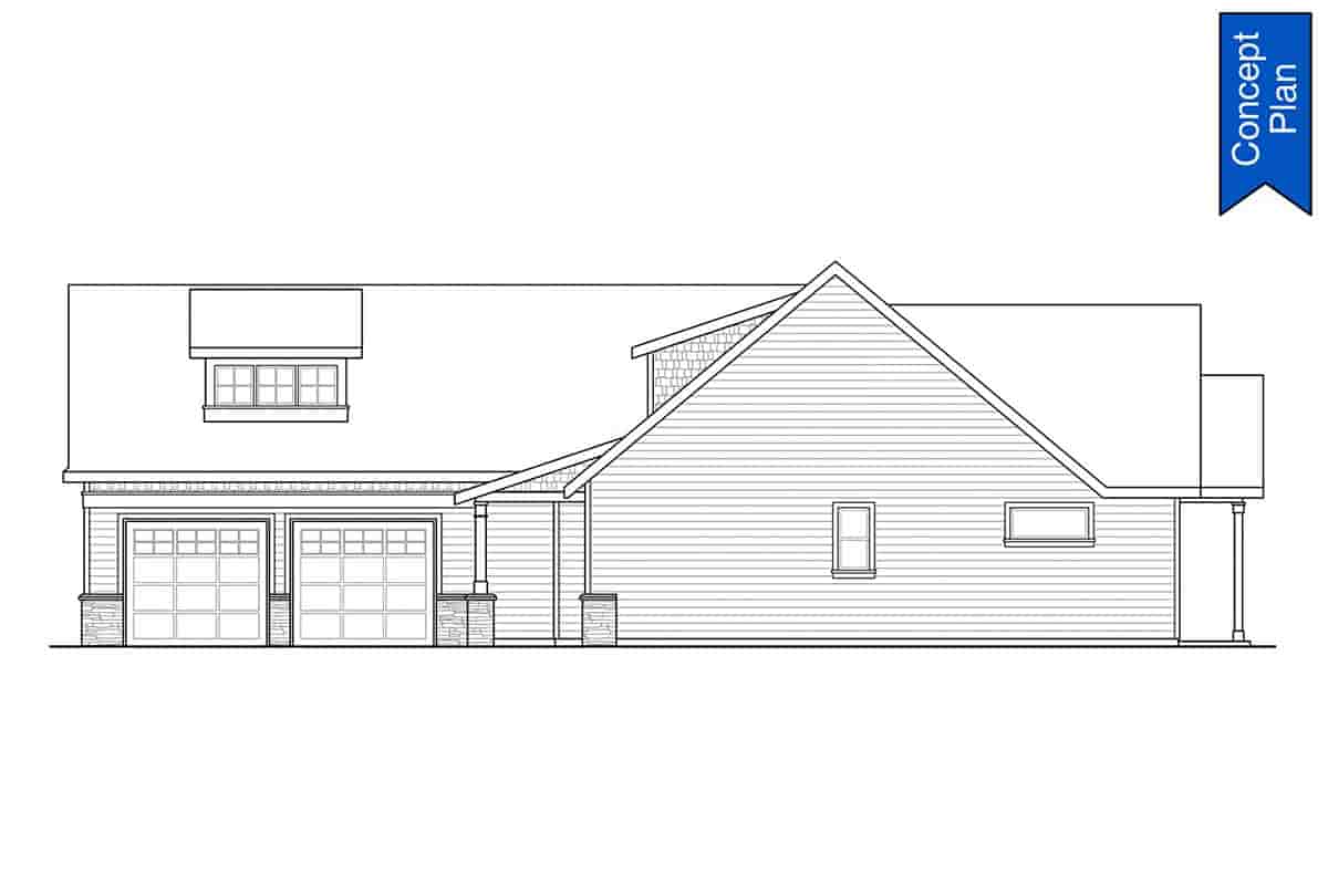 Country, Craftsman, Ranch House Plan 78420 with 3 Beds, 3 Baths, 2 Car Garage Picture 1