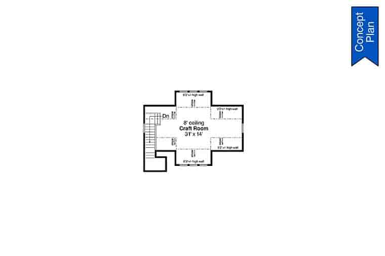 Craftsman, Ranch House Plan 78425 with 4 Beds, 4 Baths, 2 Car Garage Picture 5