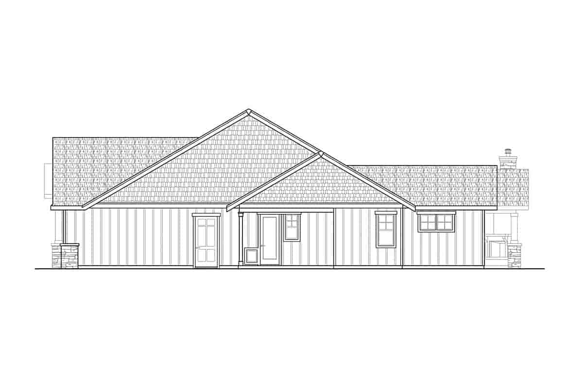 Cottage, Craftsman House Plan 78455 with 2 Beds, 2 Baths, 2 Car Garage Picture 1