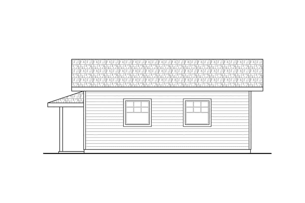 Cottage, Country 2 Car Garage Apartment Plan 78466 Picture 2