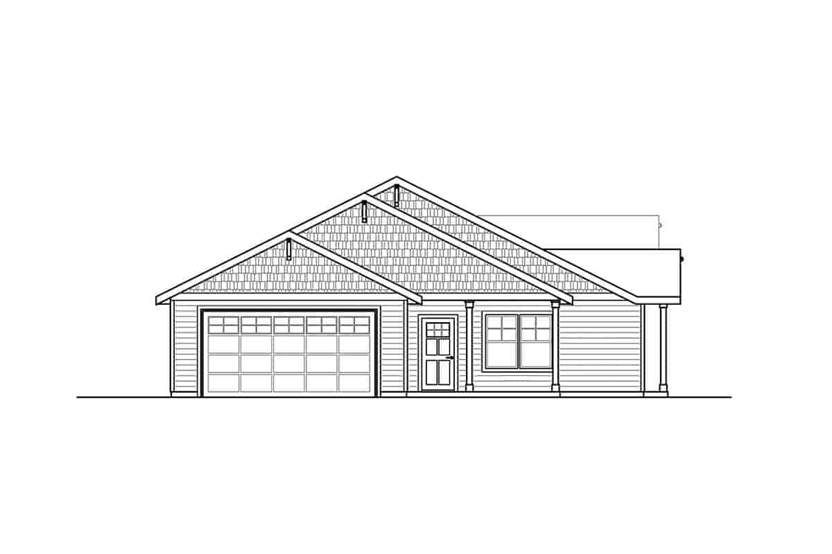 Country, Craftsman, Ranch Multi-Family Plan 78468 with 4 Beds, 4 Baths, 4 Car Garage Picture 2