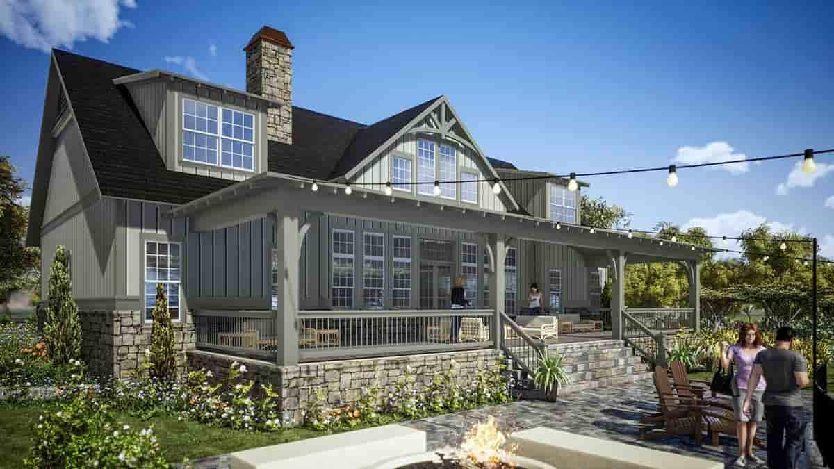 Farmhouse, Traditional House Plan 78502 with 5 Beds, 6 Baths, 2 Car Garage Picture 1