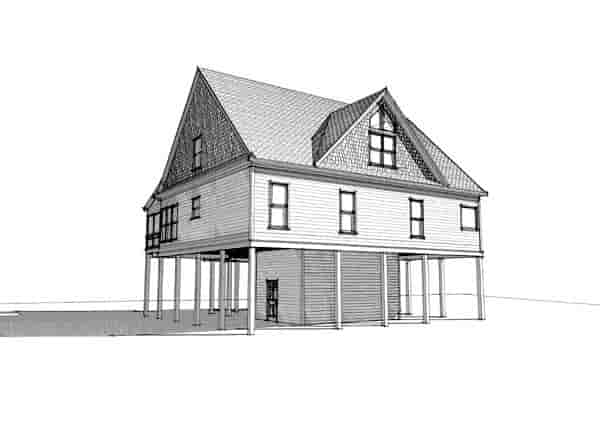 Coastal House Plan 78732 with 4 Beds, 4 Baths Picture 2