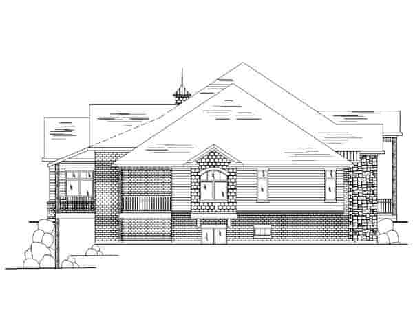 European House Plan 79819 with 3 Beds, 3 Baths, 3 Car Garage Picture 7