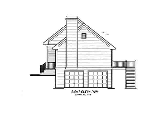 Historic House Plan 80105 with 3 Beds, 2 Baths, 2 Car Garage Picture 1
