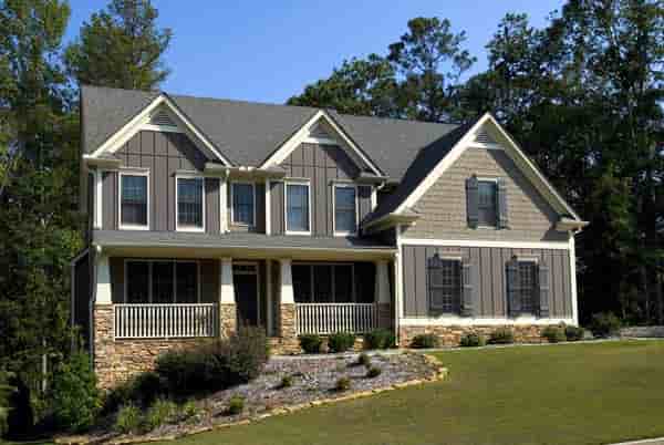 Cottage House Plan 80215 with 5 Beds, 3 Baths, 2 Car Garage Picture 2