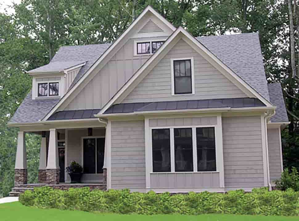 Bungalow, Cottage, Craftsman, Narrow Lot House Plan 80260 with 4 Beds, 4 Baths, 2 Car Garage Picture 9