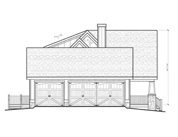 Country, Craftsman, Farmhouse House Plan 80263 with 3 Beds, 3 Baths, 3 Car Garage Picture 2
