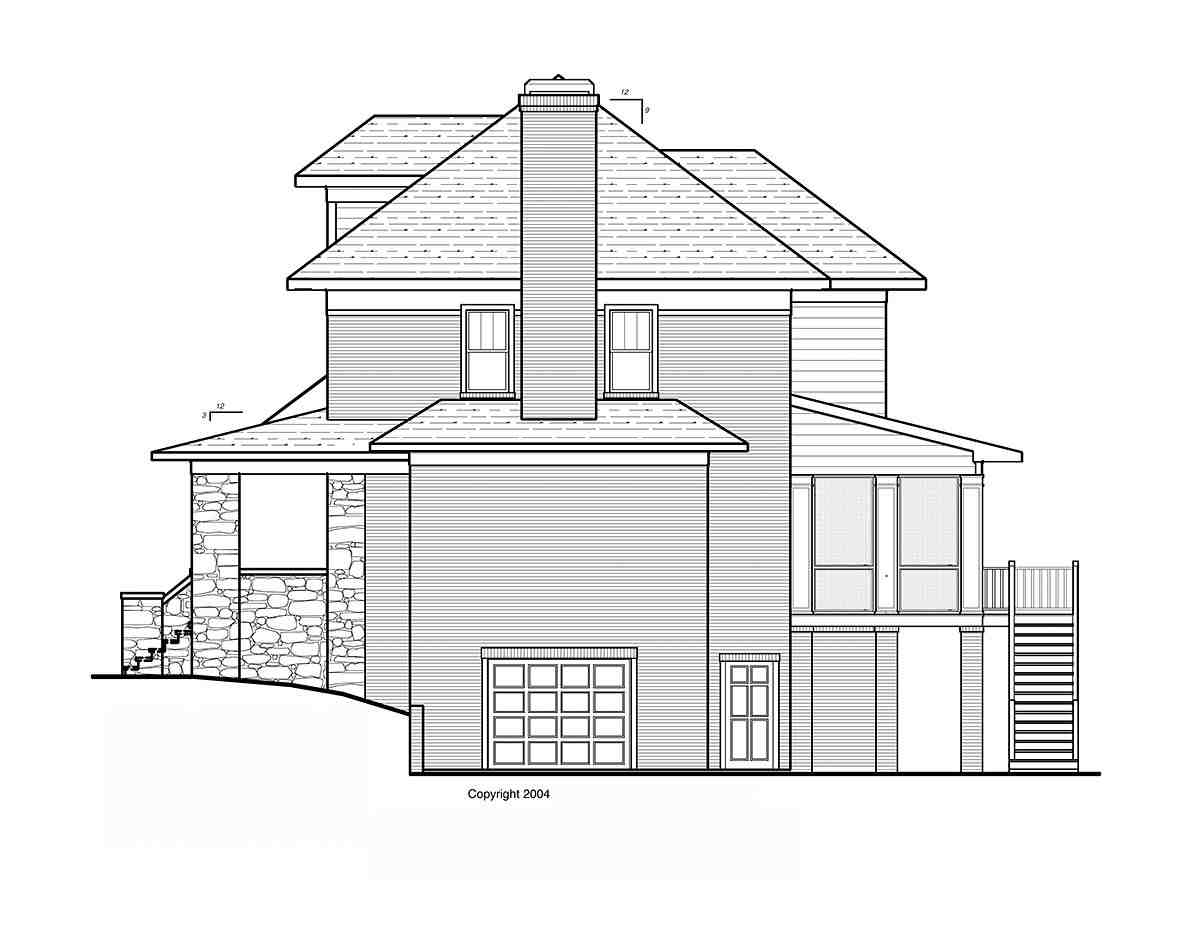 Craftsman, Traditional House Plan 80267 with 4 Beds, 4 Baths, 2 Car Garage Picture 1