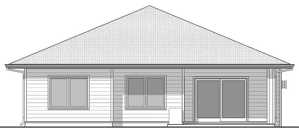 Ranch House Plan 80505 with 4 Beds, 3 Baths, 2 Car Garage Picture 6