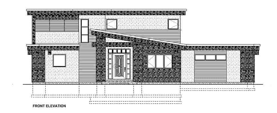 Contemporary, Modern House Plan 80513 with 3 Beds, 3 Baths, 2 Car Garage Picture 3