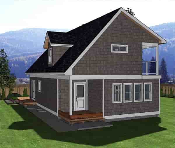 A-Frame, Cabin House Plan 80517 with 3 Beds, 3 Baths Picture 1