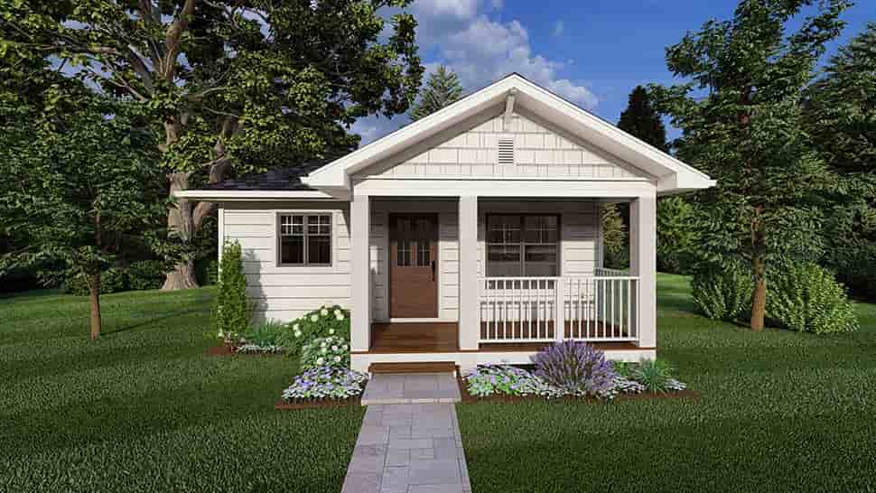 Cottage, Country, Farmhouse, Ranch House Plan 80540 with 1 Beds, 1 Baths Picture 3
