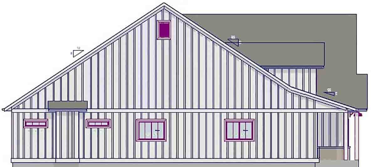 Contemporary, Country, Farmhouse, Ranch, Traditional House Plan 80547 with 3 Beds, 2 Baths, 2 Car Garage Picture 2