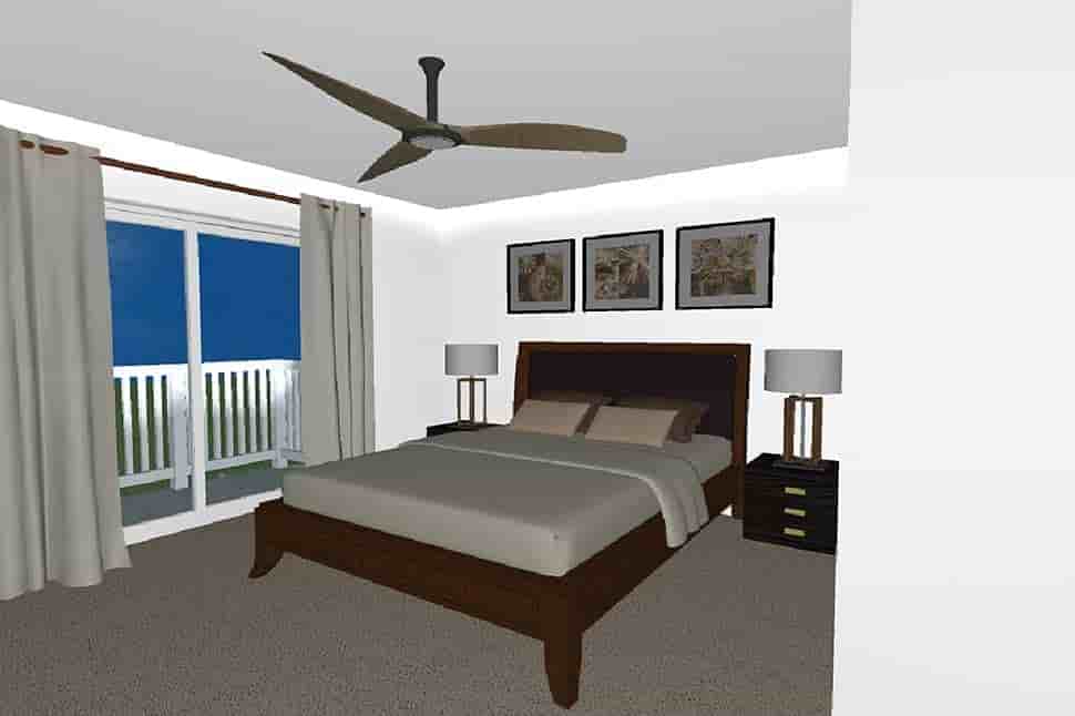 Craftsman, Farmhouse Multi-Family Plan 80551 with 4 Beds, 2 Baths Picture 4