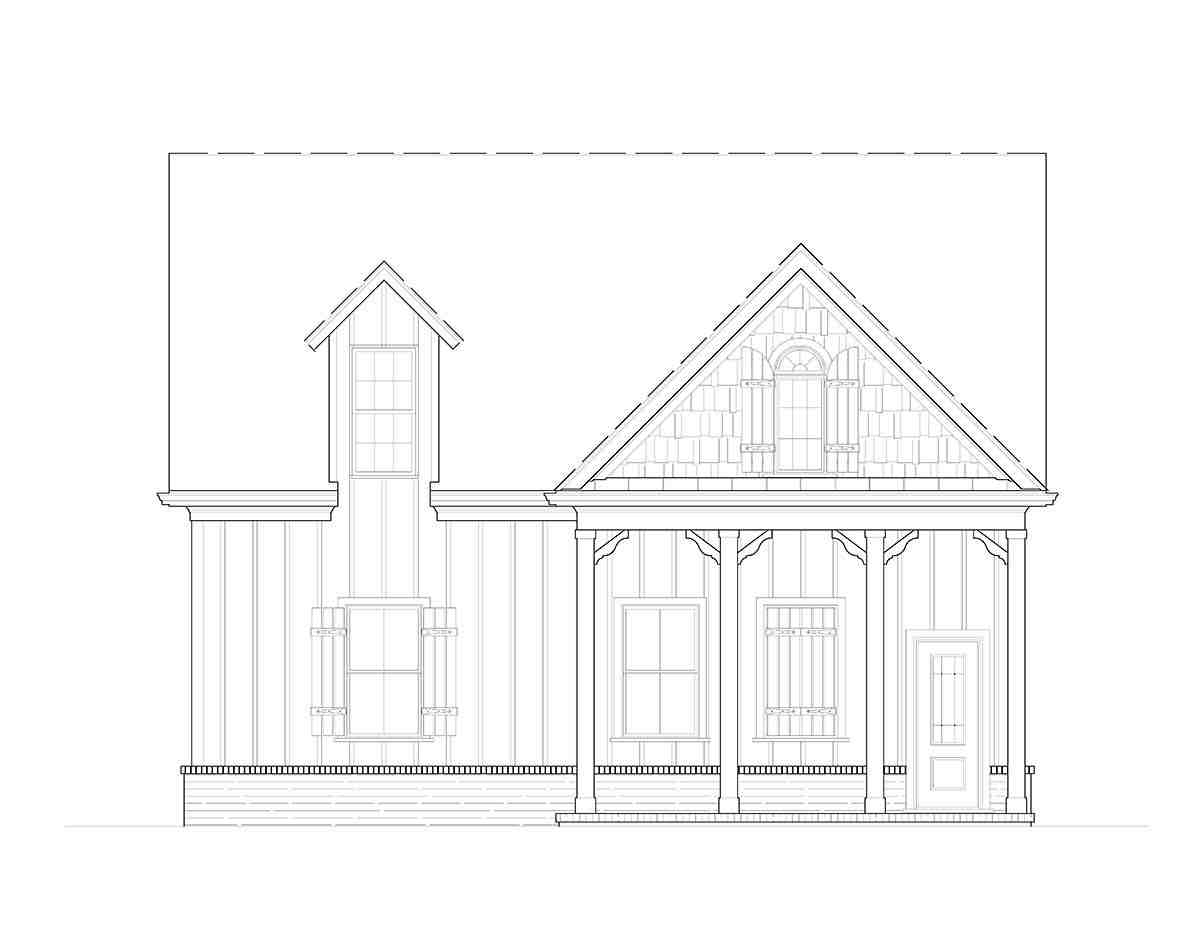 Craftsman, Farmhouse, French Country 2 Car Garage Plan 80738 Picture 1