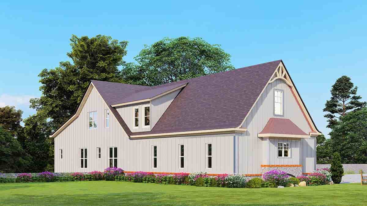 Craftsman House Plan 80746 with 5 Beds, 4 Baths, 3 Car Garage Picture 2