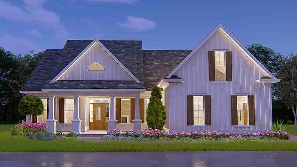 Cottage, Ranch, Traditional House Plan 80749 with 3 Beds, 2 Baths, 2 Car Garage Picture 3