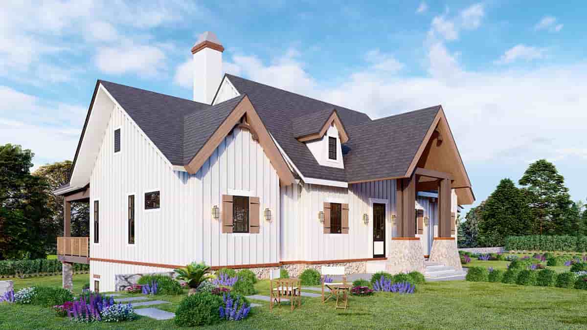 Ranch House Plan 80751 with 3 Beds, 3 Baths Picture 2
