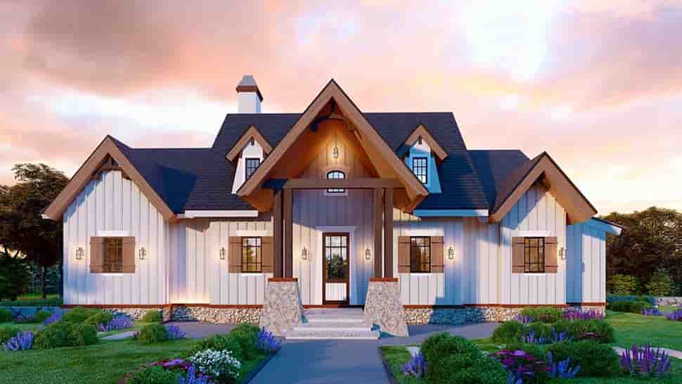 Ranch House Plan 80751 with 3 Beds, 3 Baths Picture 4