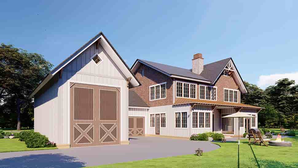 Country, Craftsman, Farmhouse House Plan 80756 with 3 Beds, 4 Baths, 2 Car Garage Picture 3