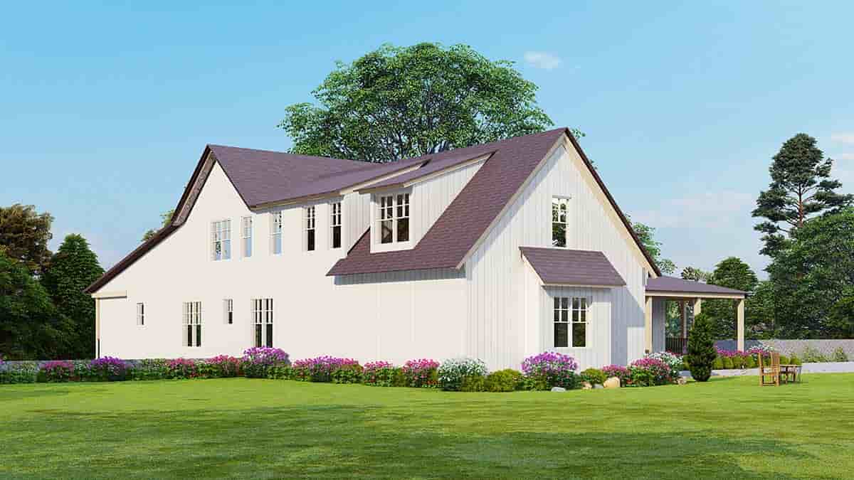 Country, Craftsman, Farmhouse, Southern, Traditional House Plan 80759, 2 Car Garage Picture 2