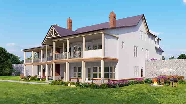 Country, Craftsman, Farmhouse, Southern, Traditional House Plan 80759, 2 Car Garage Picture 5