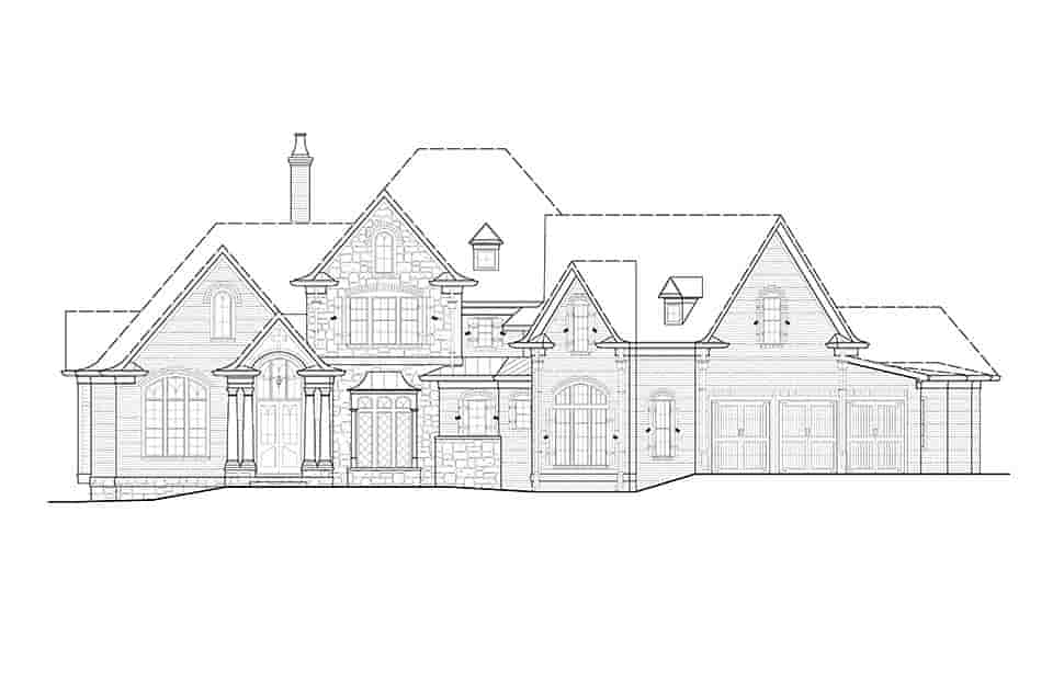 French Country, Traditional House Plan 80760, 3 Car Garage Picture 11