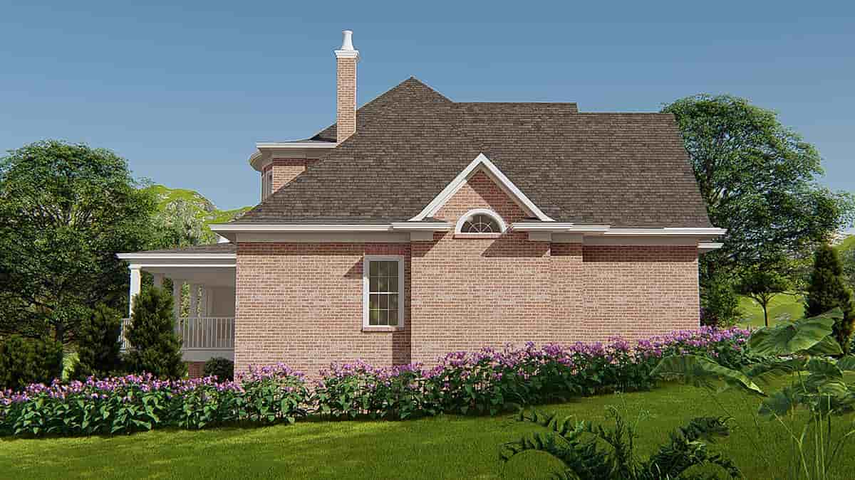 French Country, Traditional House Plan 80760, 3 Car Garage Picture 2