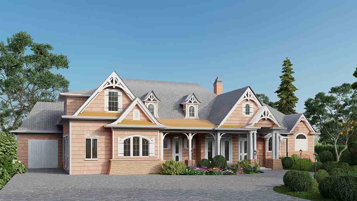 Craftsman, Ranch, Traditional House Plan 80761 with 4 Beds, 4 Baths, 3 Car Garage Picture 2