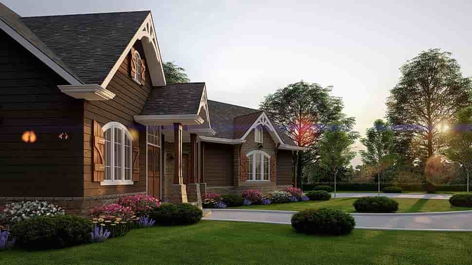 Craftsman, Ranch, Traditional House Plan 80762 with 3 Beds, 2 Baths, 2 Car Garage Picture 4