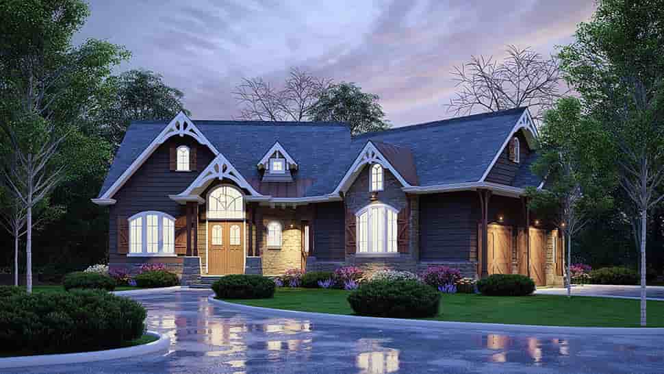 Craftsman, Ranch, Traditional House Plan 80762 with 3 Beds, 2 Baths, 2 Car Garage Picture 6