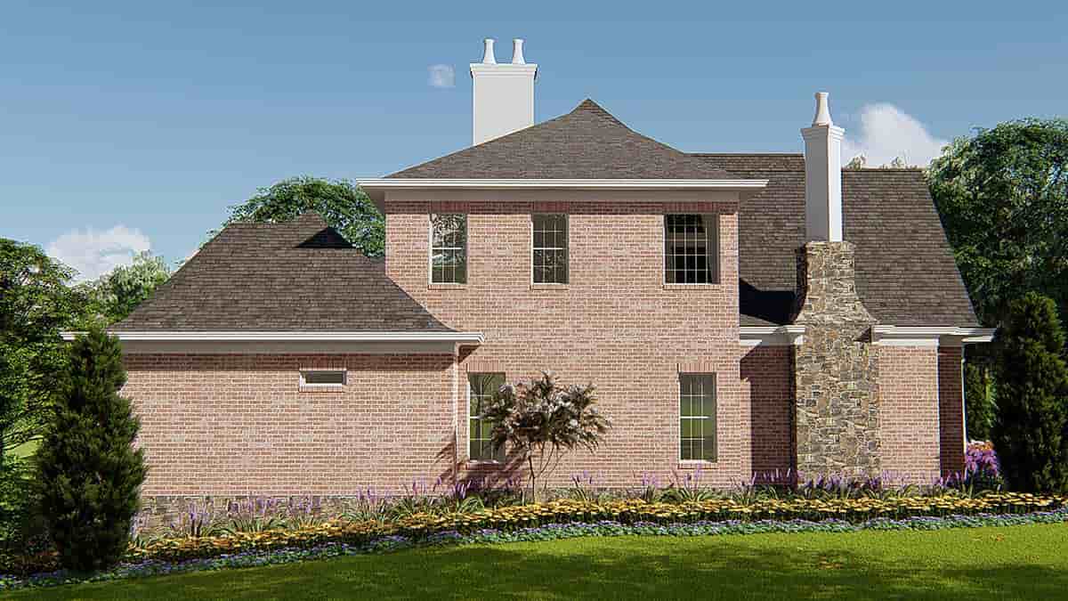 French Country, Traditional House Plan 80764 with 4 Beds, 6 Baths, 3 Car Garage Picture 2