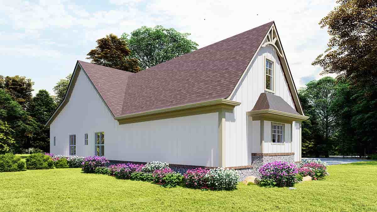 Country, Farmhouse, Southern House Plan 80765 with 3 Beds, 4 Baths, 2 Car Garage Picture 2