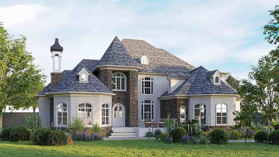 Country, Victorian House Plan 80767 with 5 Beds, 5 Baths, 3 Car Garage Picture 2