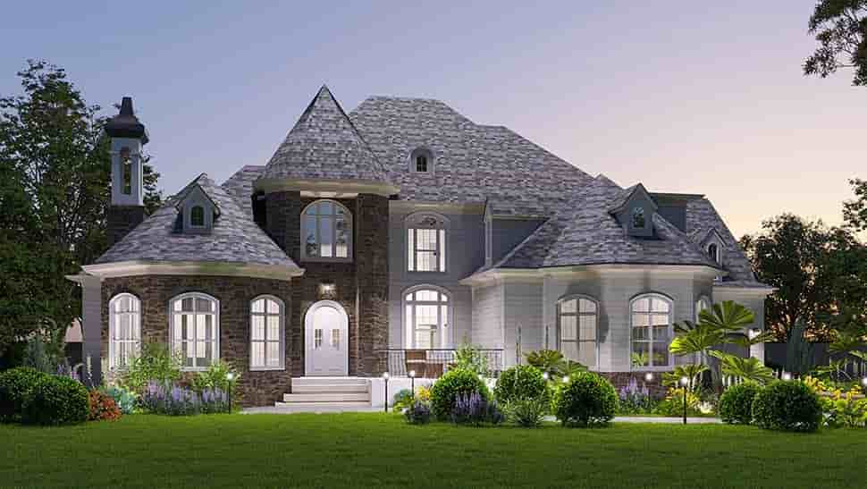 Country, Victorian House Plan 80767 with 5 Beds, 5 Baths, 3 Car Garage Picture 4
