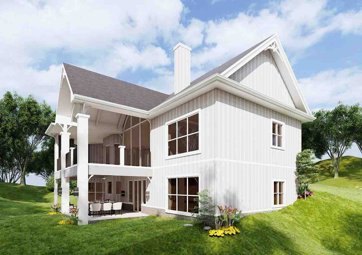 Country, Farmhouse, Ranch, Traditional House Plan 80768 with 3 Beds, 2 Baths, 2 Car Garage Picture 2