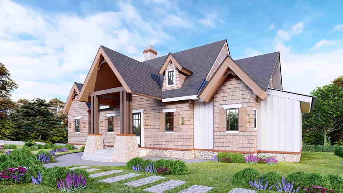 Cottage, Country, Craftsman, Ranch House Plan 80793 with 3 Beds, 3 Baths Picture 1