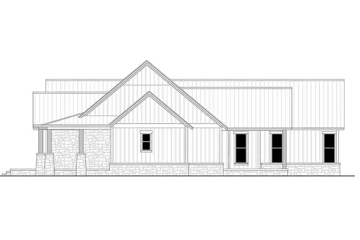 Country, Craftsman, Farmhouse, Ranch House Plan 80801 with 3 Beds, 3 Baths, 3 Car Garage Picture 1
