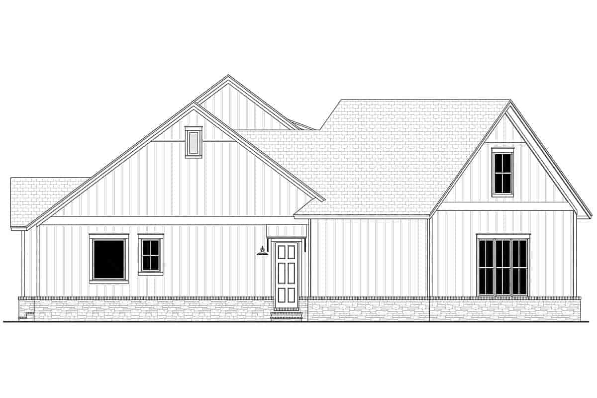 Country, Farmhouse, Traditional House Plan 80803 with 3 Beds, 3 Baths, 2 Car Garage Picture 2