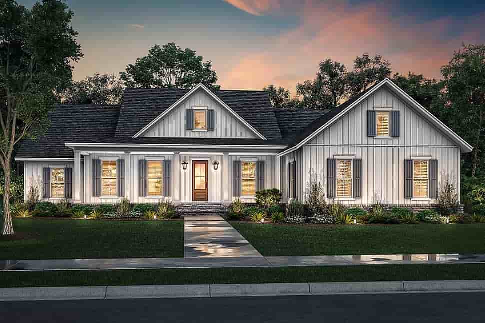 Country, Craftsman, Farmhouse, Traditional House Plan 80804 with 4 Beds, 3 Baths, 2 Car Garage Picture 4