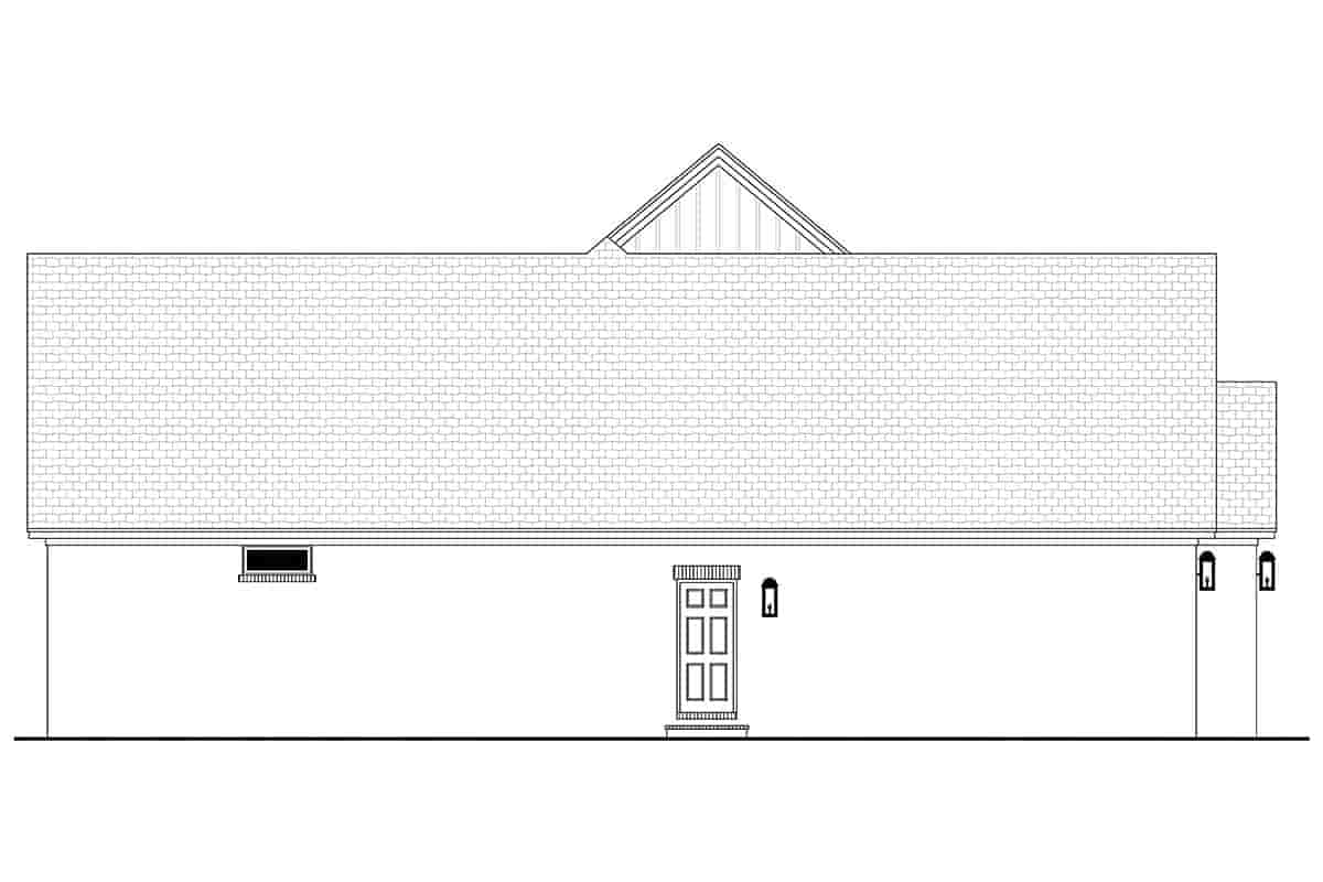 Farmhouse, French Country House Plan 80807 with 3 Beds, 2 Baths, 2 Car Garage Picture 2