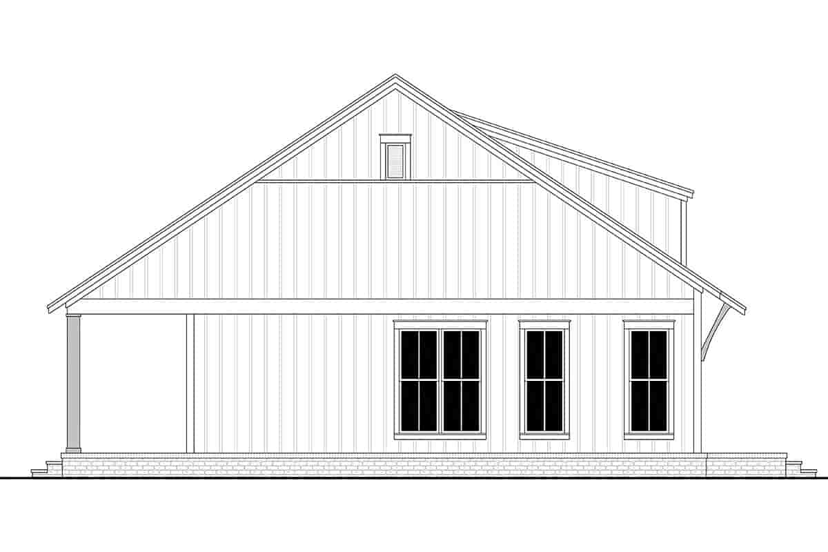 Cottage, Farmhouse, French Country, Southern House Plan 80810 with 2 Beds, 1 Baths Picture 2