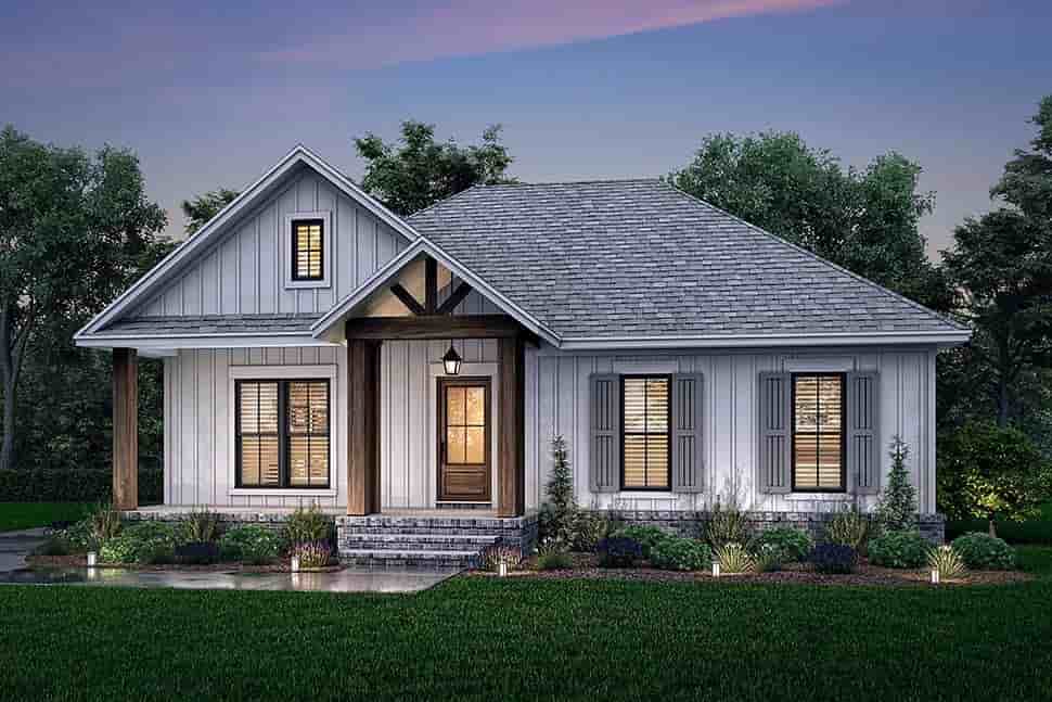 Cottage, Country, Farmhouse House Plan 80811 with 2 Beds, 2 Baths, 2 Car Garage Picture 4