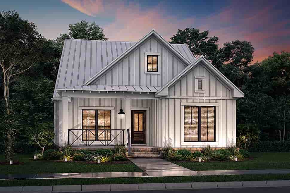 Country, Farmhouse, Traditional House Plan 80815 with 4 Beds, 4 Baths, 2 Car Garage Picture 4