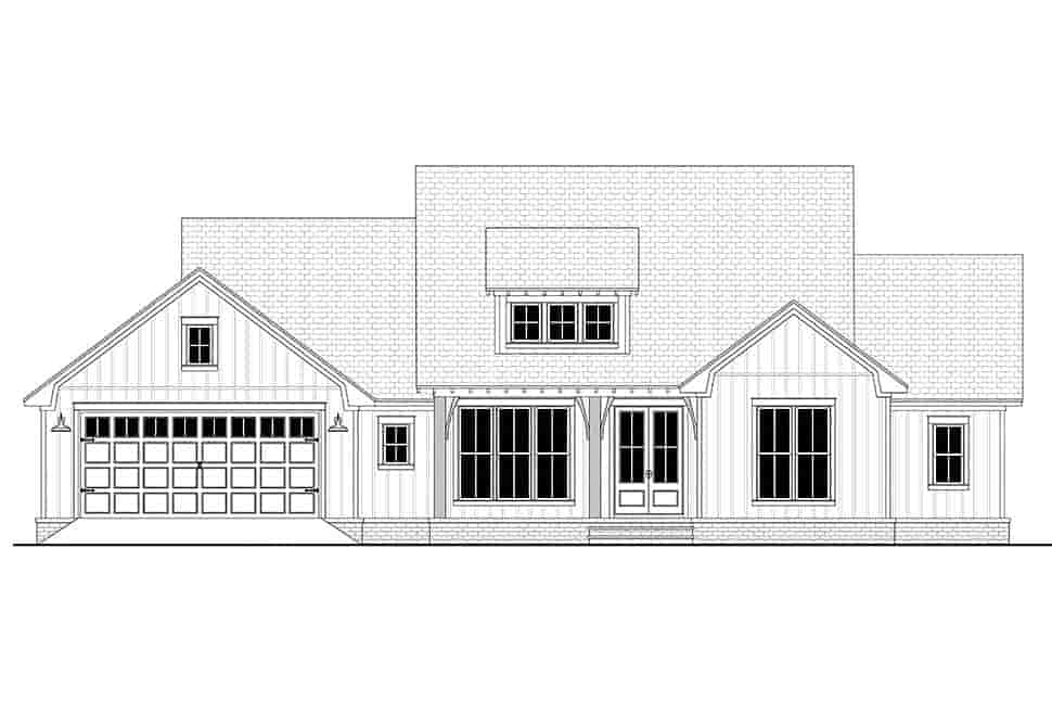 Country, Craftsman, Farmhouse, Traditional House Plan 80817 with 3 Beds, 3 Baths, 2 Car Garage Picture 3
