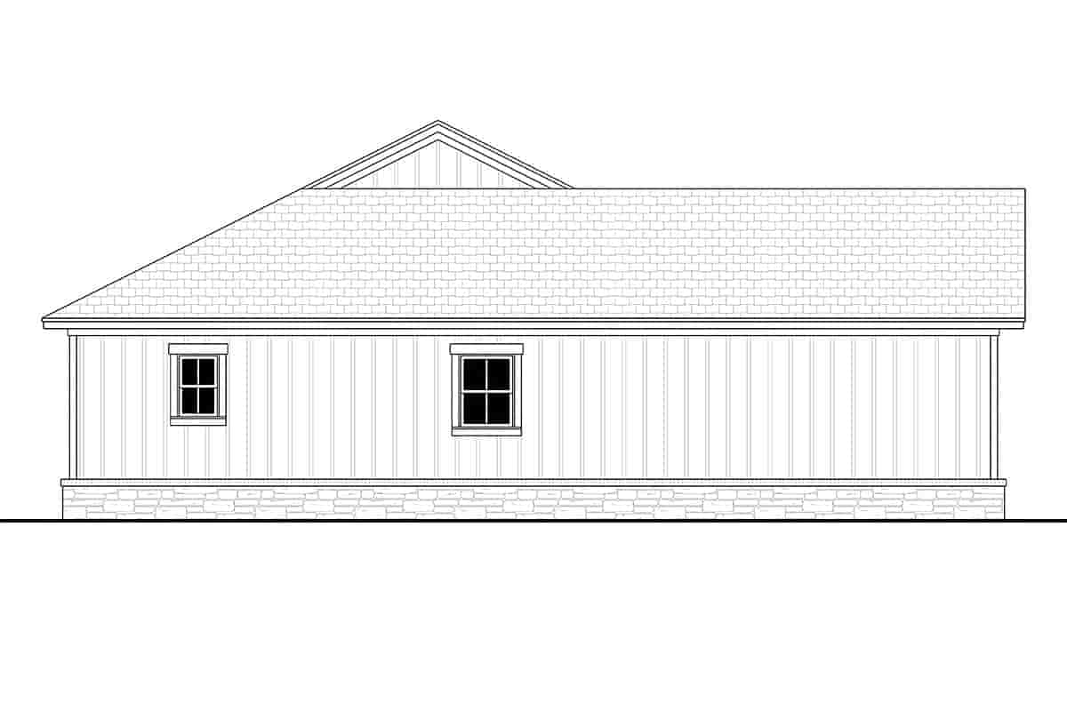 Bungalow, Country, Craftsman, Farmhouse, Ranch House Plan 80818 with 3 Beds, 3 Baths, 2 Car Garage Picture 2